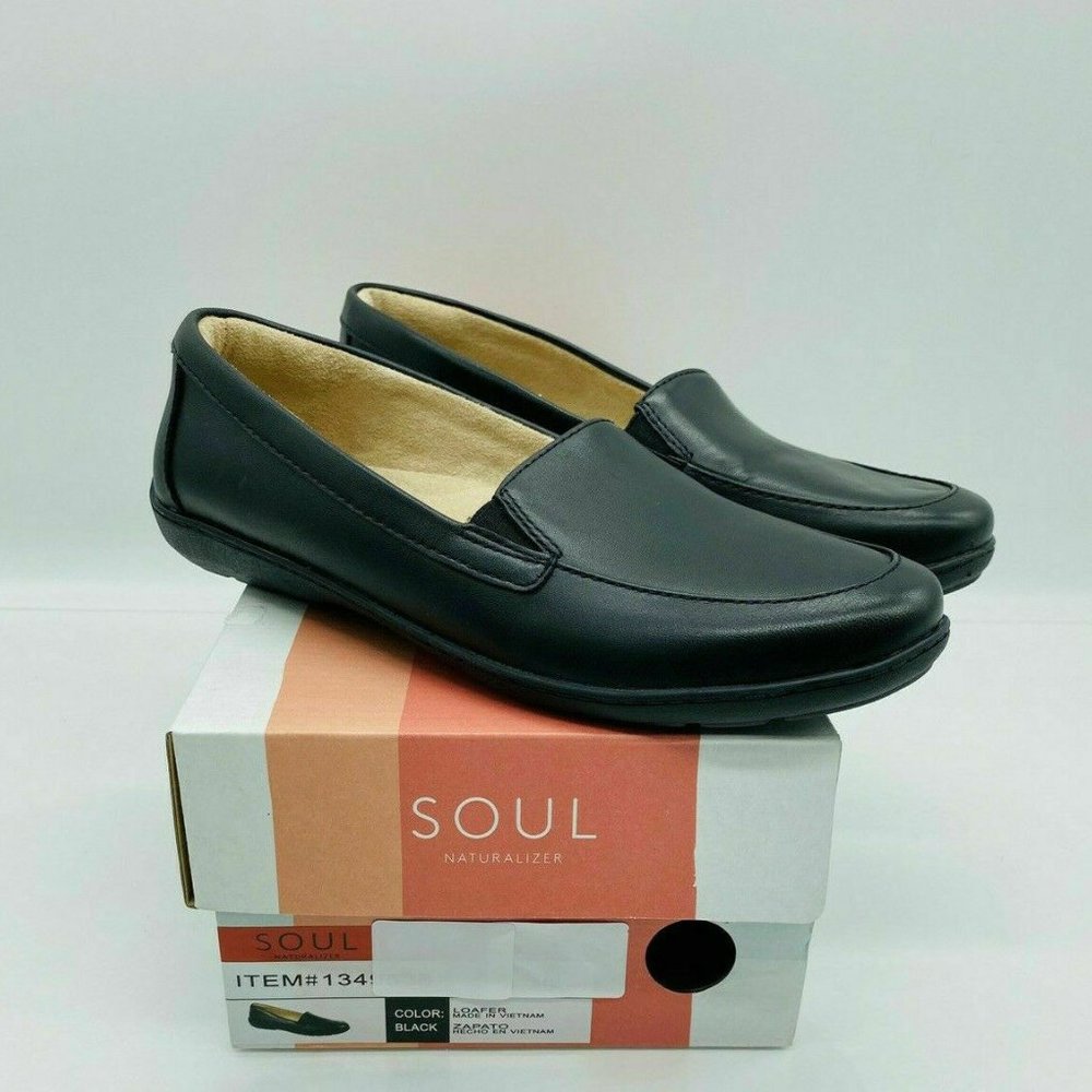 Soul Naturalizer Women's Kacy Slip On Loafers Flats Shoe Black - Picture 3 of 8